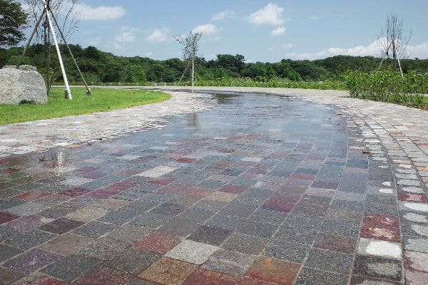 アルゼンチン斑岩_アンデルセン公園_アースロック